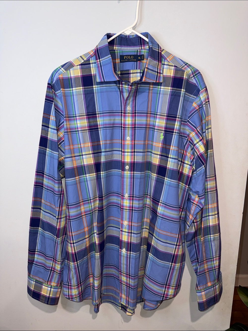 Polo by Ralph Lauren Multi-Blue Plaid Long-Sleeve Shirt